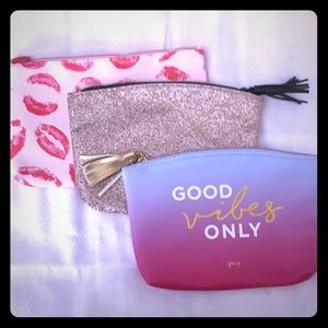 Set of 3 Ipsy make up bags